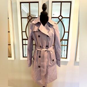 London Fog Women's Lavender Trench Coat